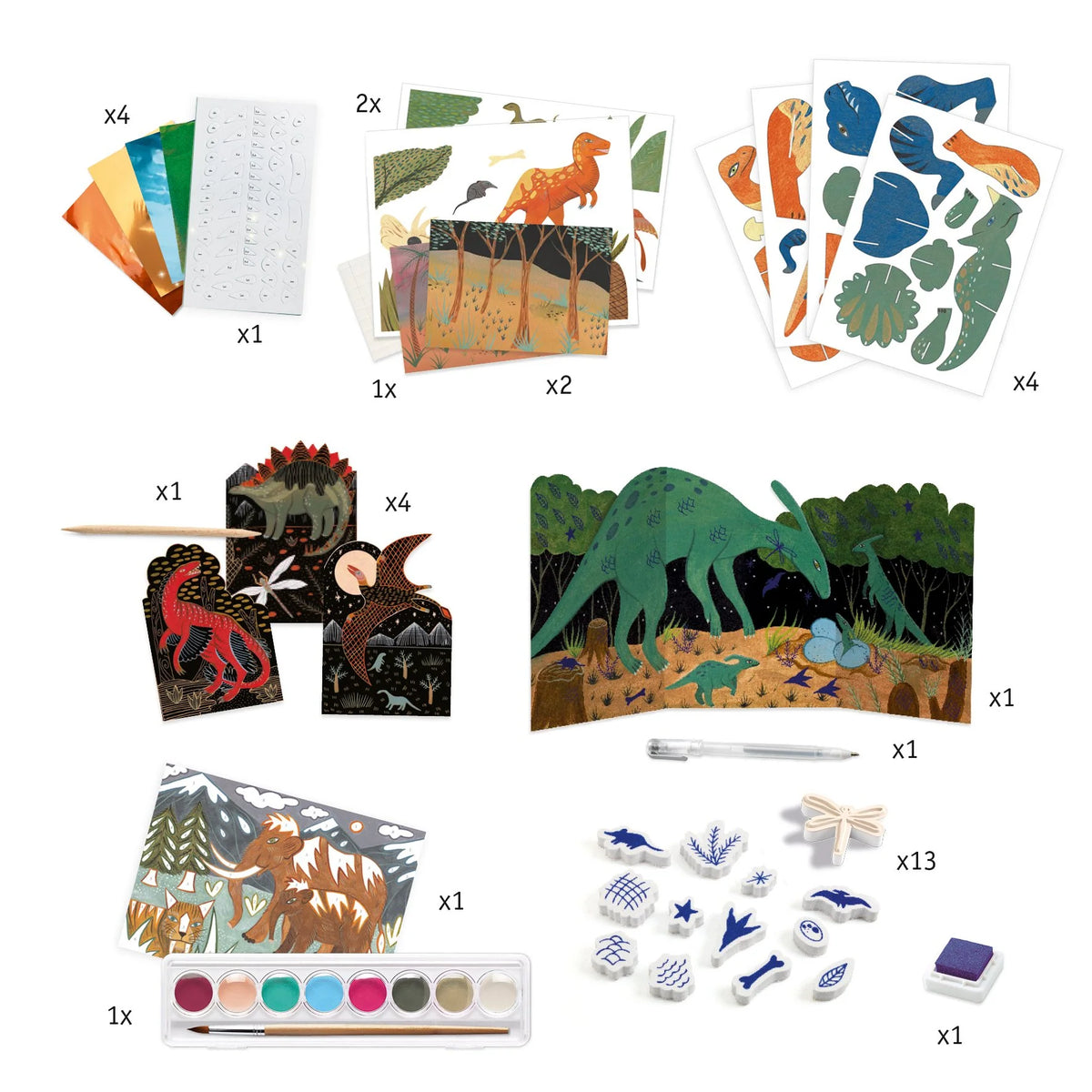 Multi Activity Dino Art Kit
