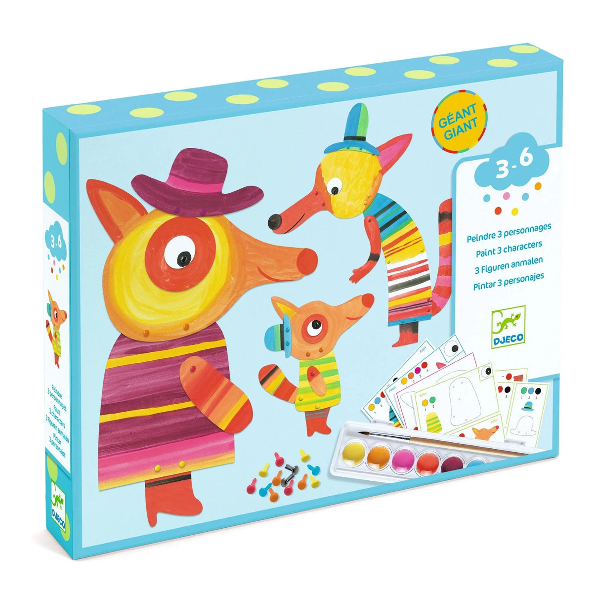 The Fox Family Painting Set