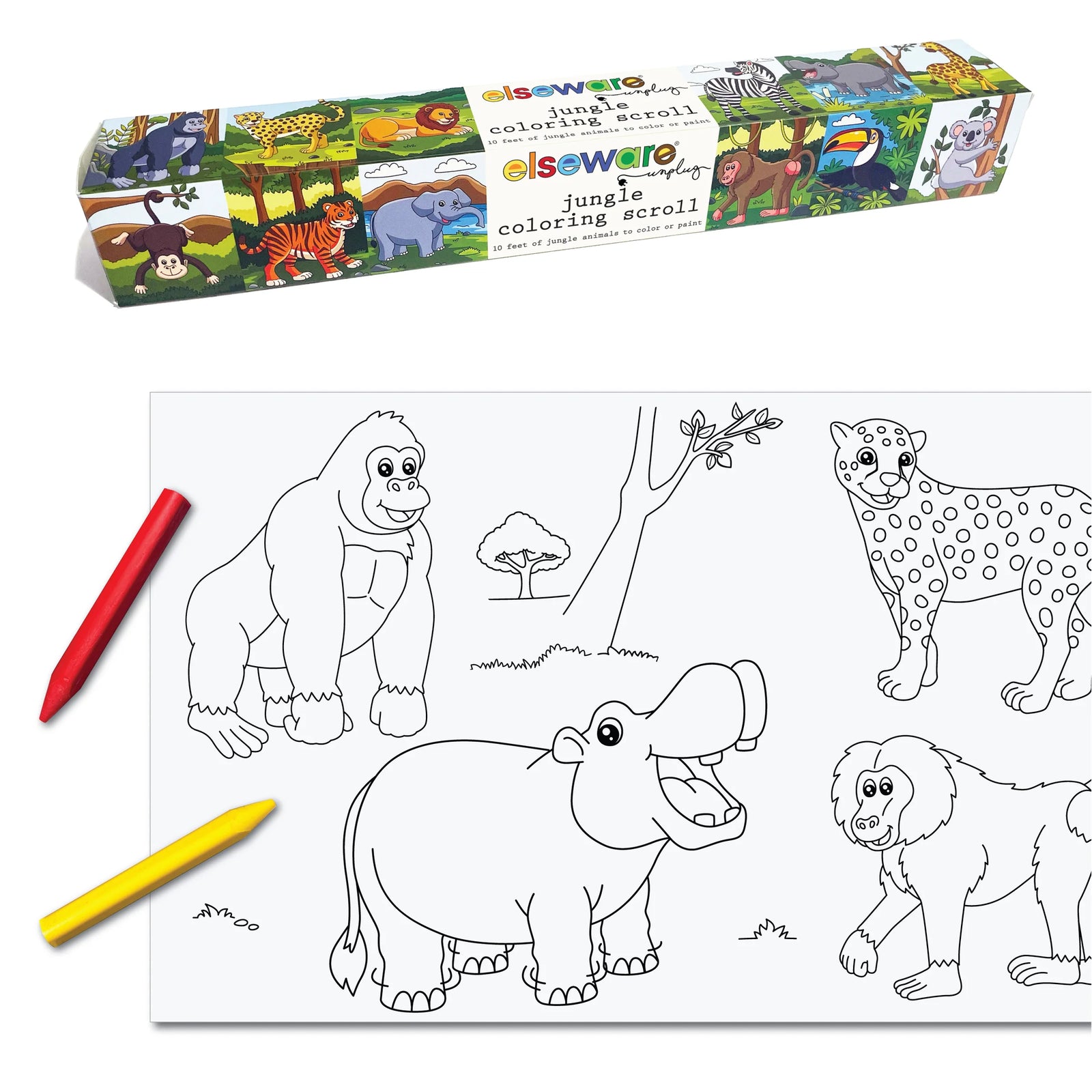 Child coloring with crayons on a white sheet of paper.