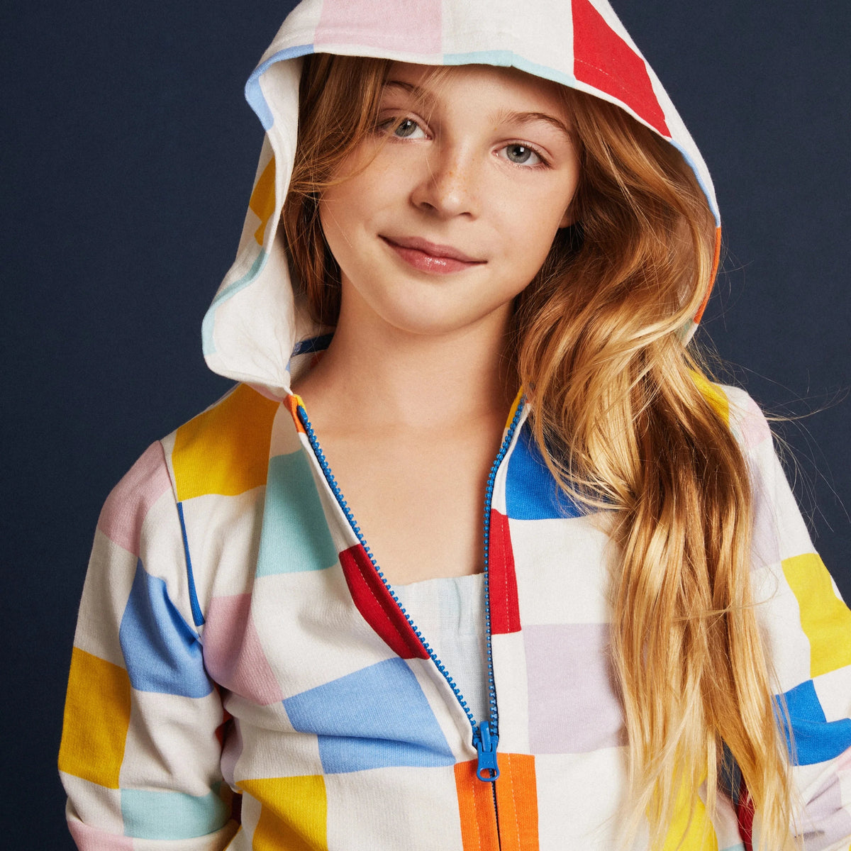 Checkered Kid Hoodie