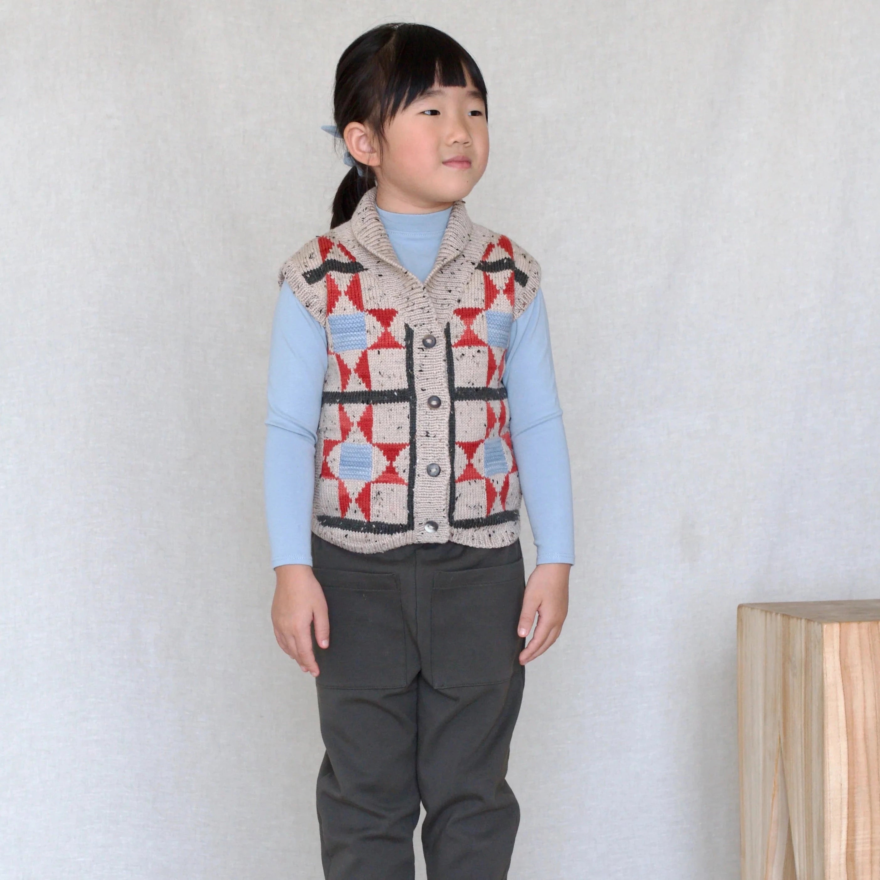 Patchwork Quilt Button Vest - Doe + Fawn