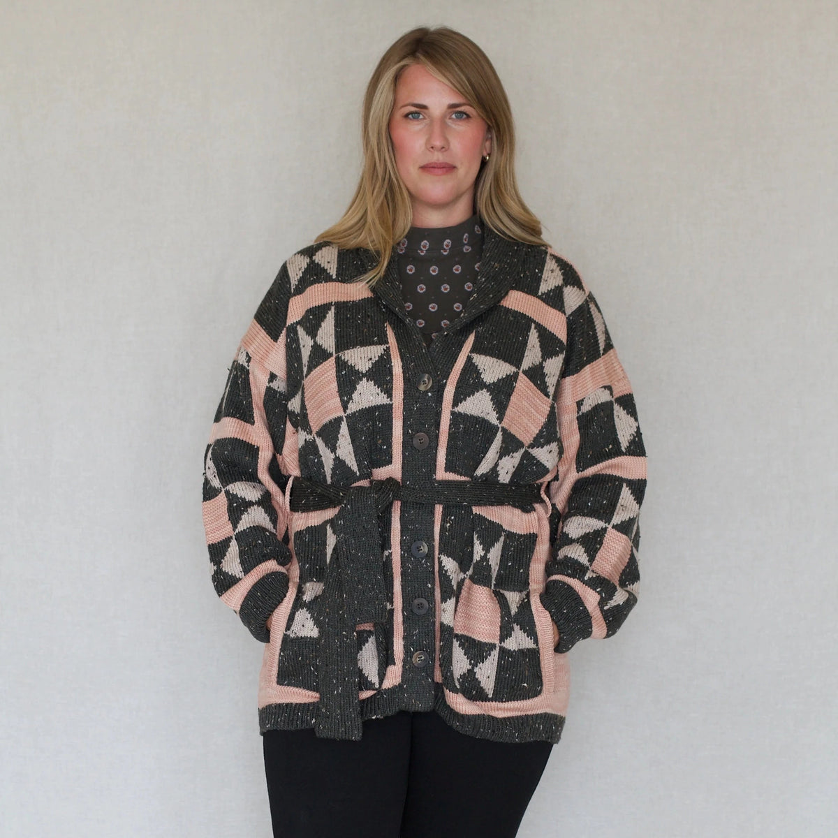 Adult Patchwork Quilted Cardigan