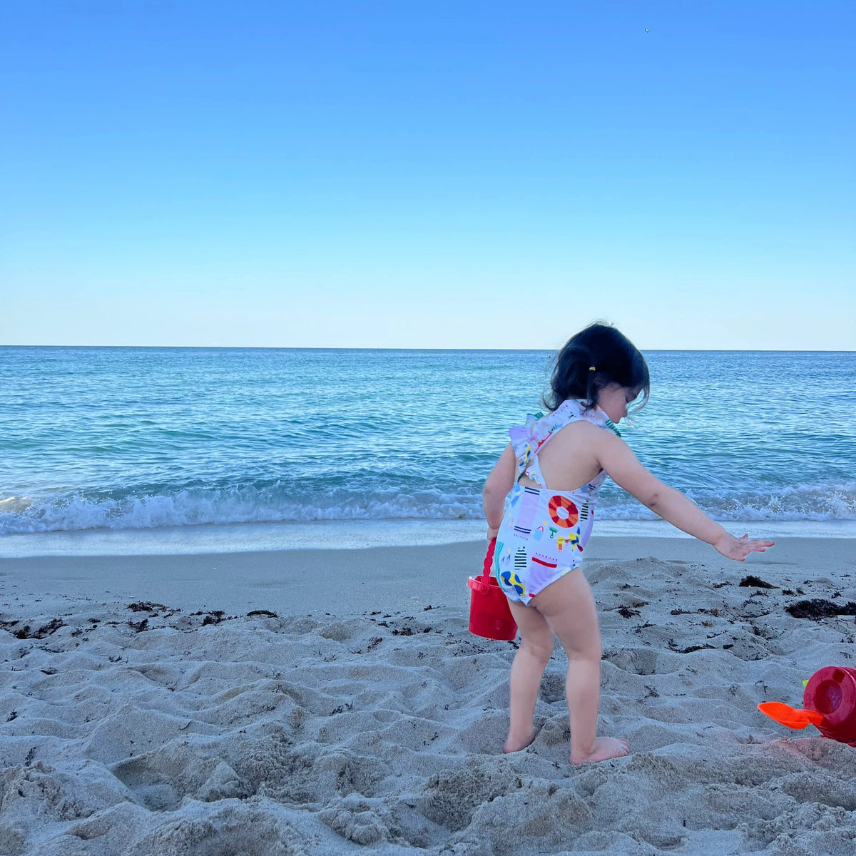 UPF 50+ Recycled Polyester Beach Baby Swimsuit