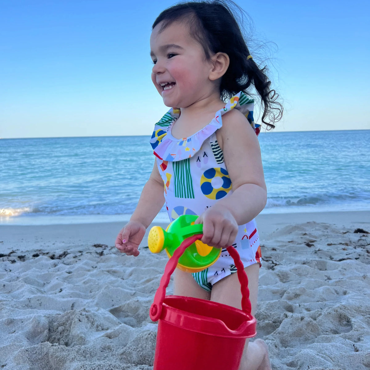UPF 50+ Recycled Polyester Beach Baby Swimsuit