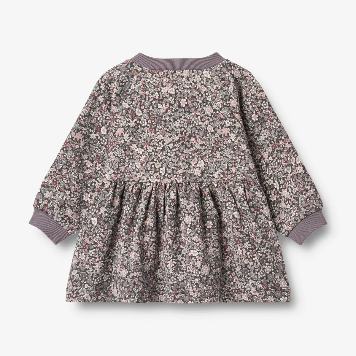 Jersey Dress Purple Stone Flowers baby