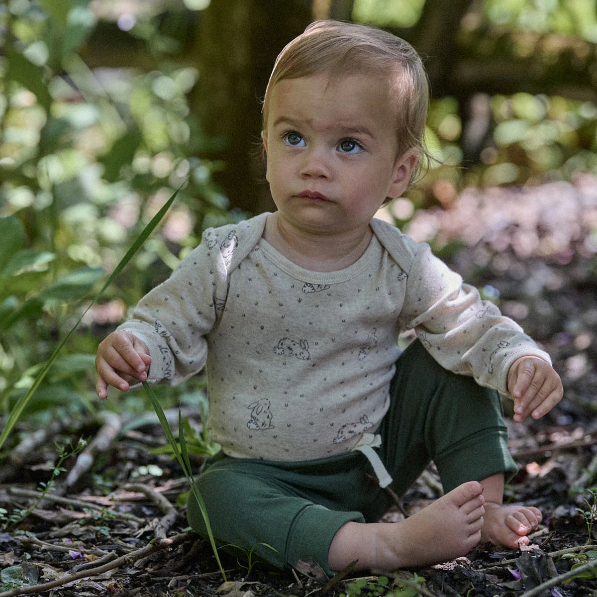 Organic  Cotton Long Sleeve Bodysuit Bramble Burrow