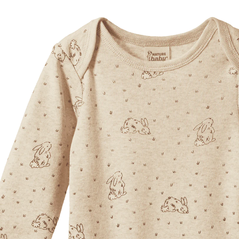 Organic  Cotton Long Sleeve Bodysuit Bramble Burrow