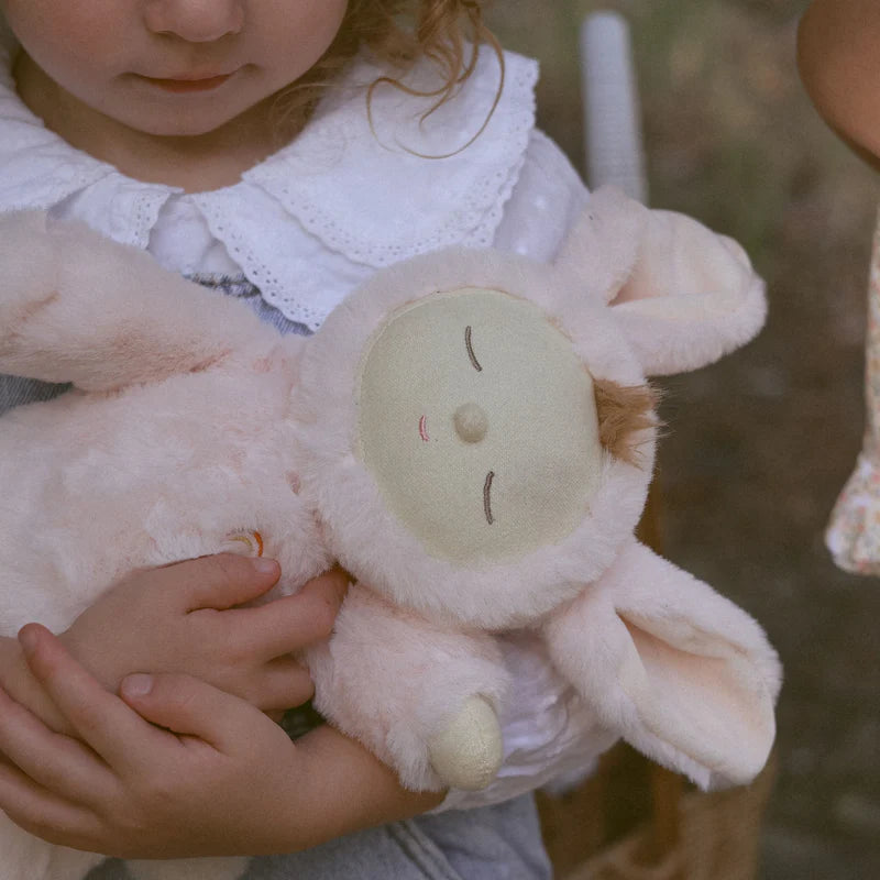 Lullaby Cozy Dinkum Bunny Moppet PInk