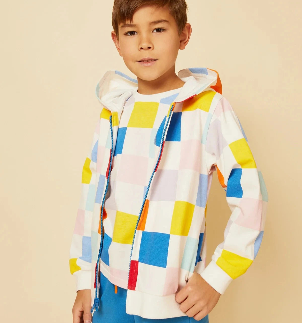 Checkered Kid Hoodie