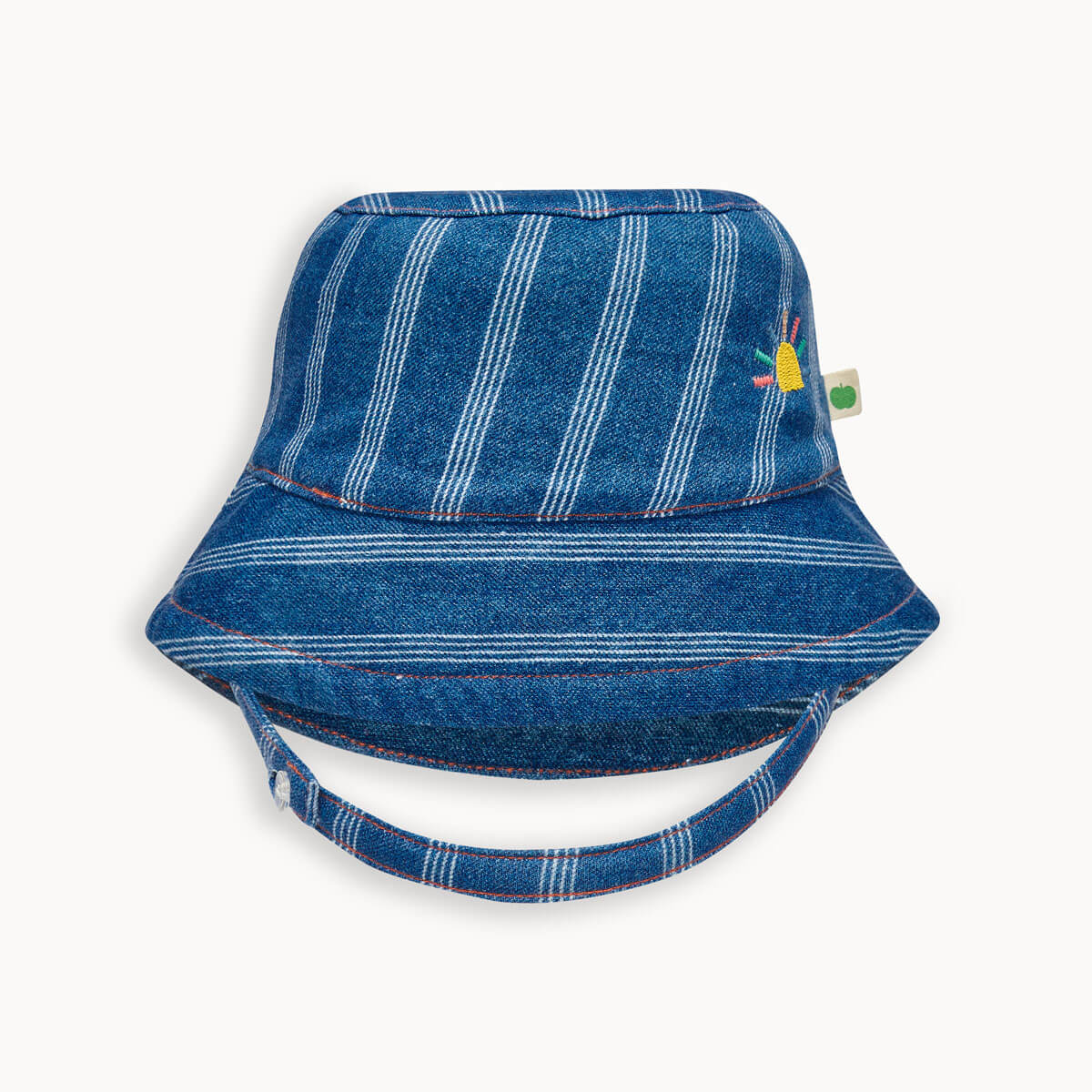 Mer - Denim Pinstripe Baby &amp; Kids Sun Hat