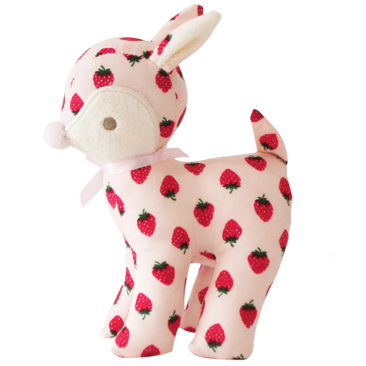 Baby Deer Rattle Strawberry