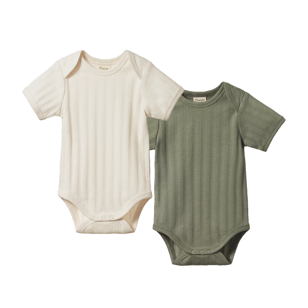 2 Pack Derby Bodysuit Short Sleeve