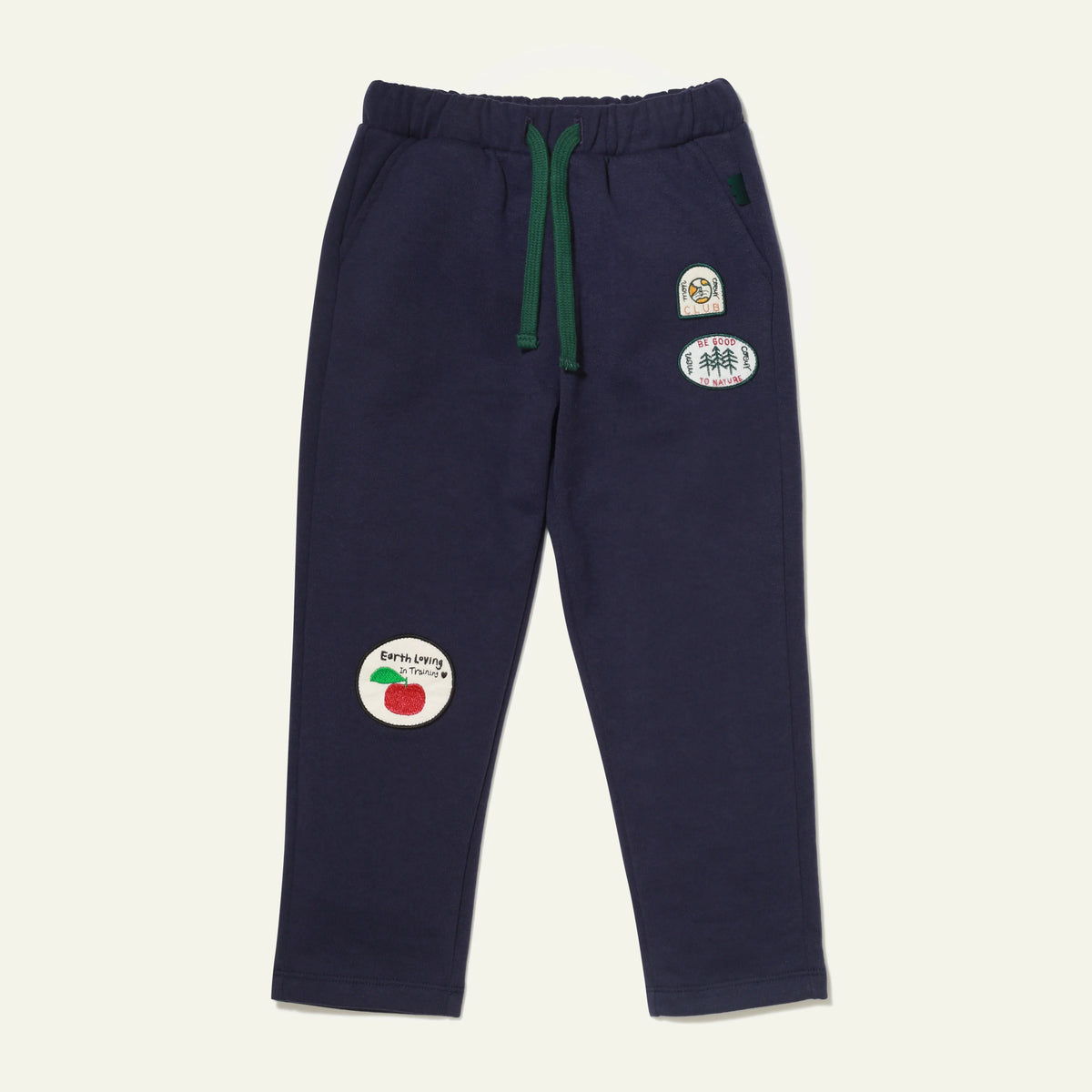 Recycled Cotton Patch Joggers