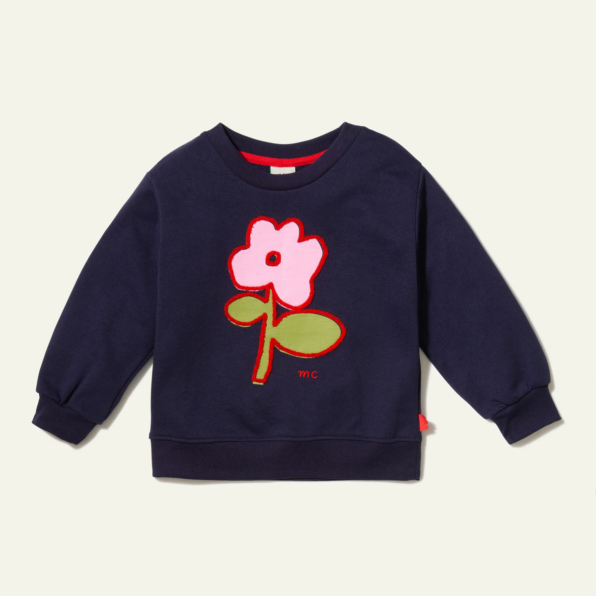 Recycled Cotton Flower Sweatshirt