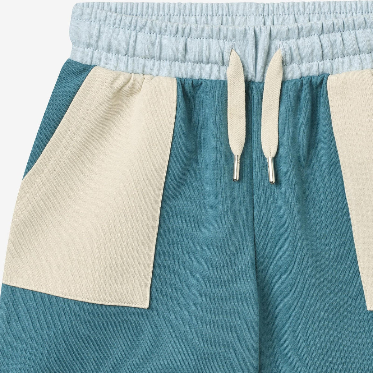 Blue Teal Multi Sweat Shorts