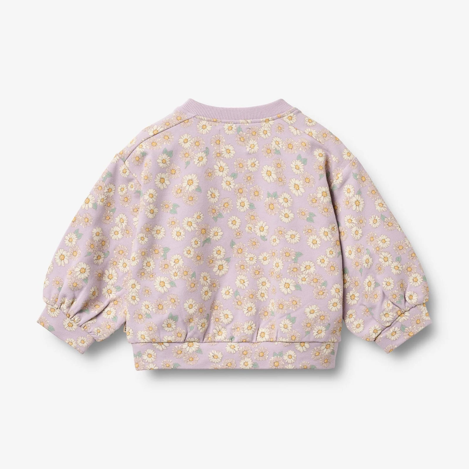 Children's sweatshirt with floral pattern on a white background