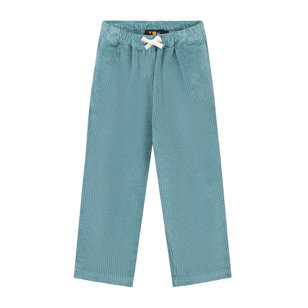 Blue checkered pants with a white bow on a white background