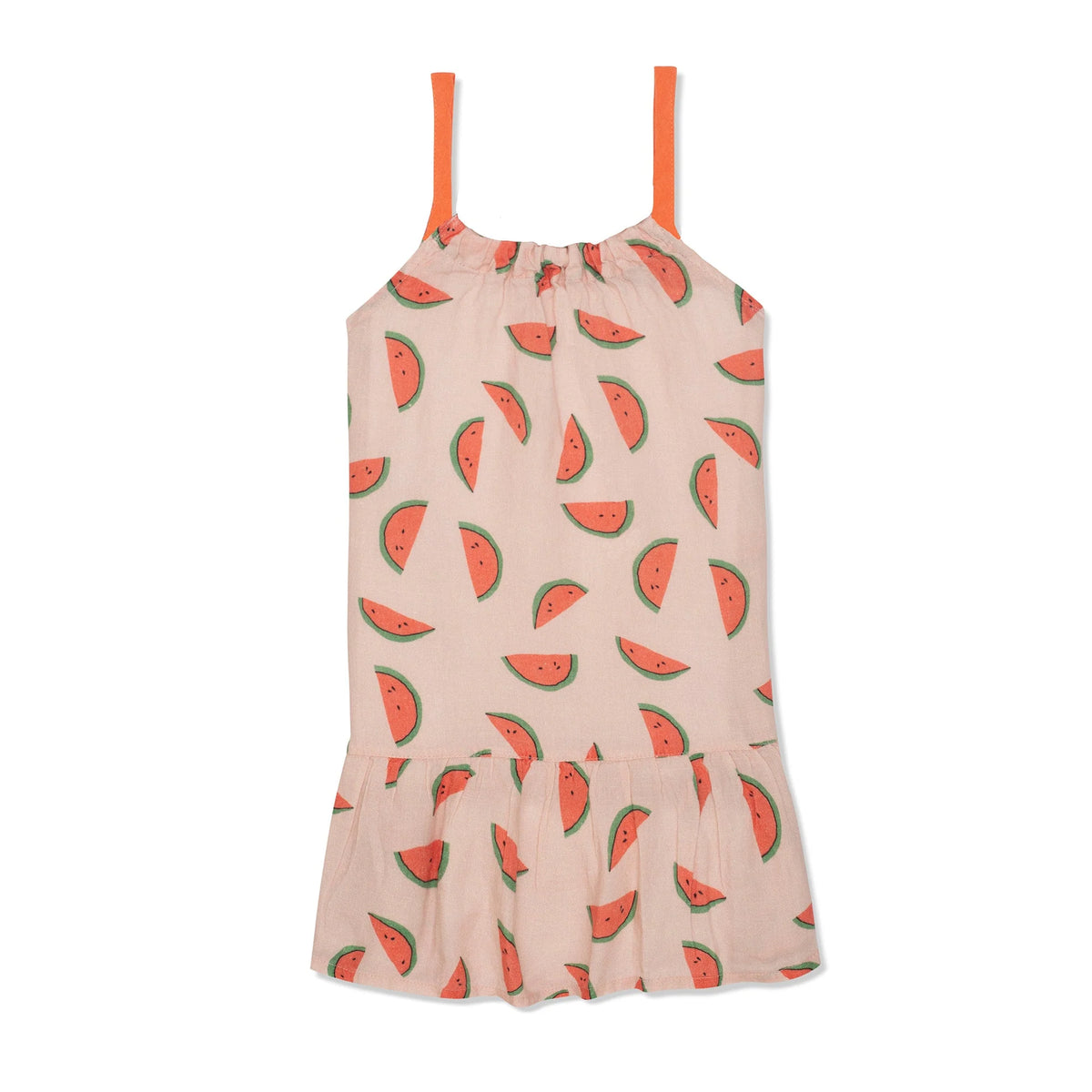 Watermelon Slices Linen Dress