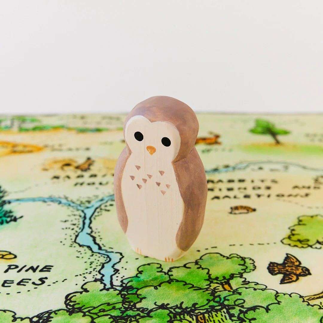 Owl Wooden Figure