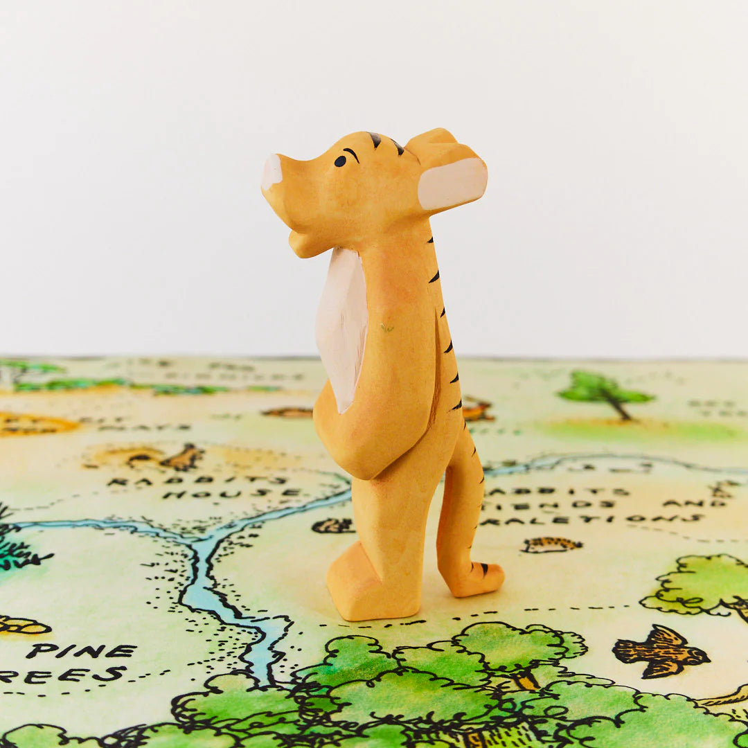Tiger Wooden Figure