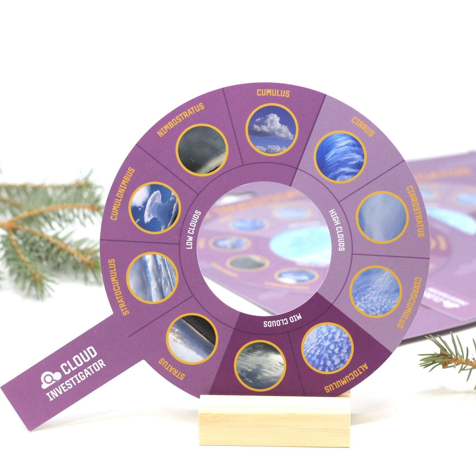 Cloud Investigator cloud identification tool packaging on a white background