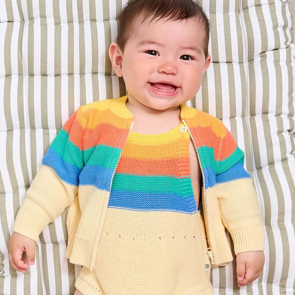 Barnacle - Rainbow Stripe Cardigan