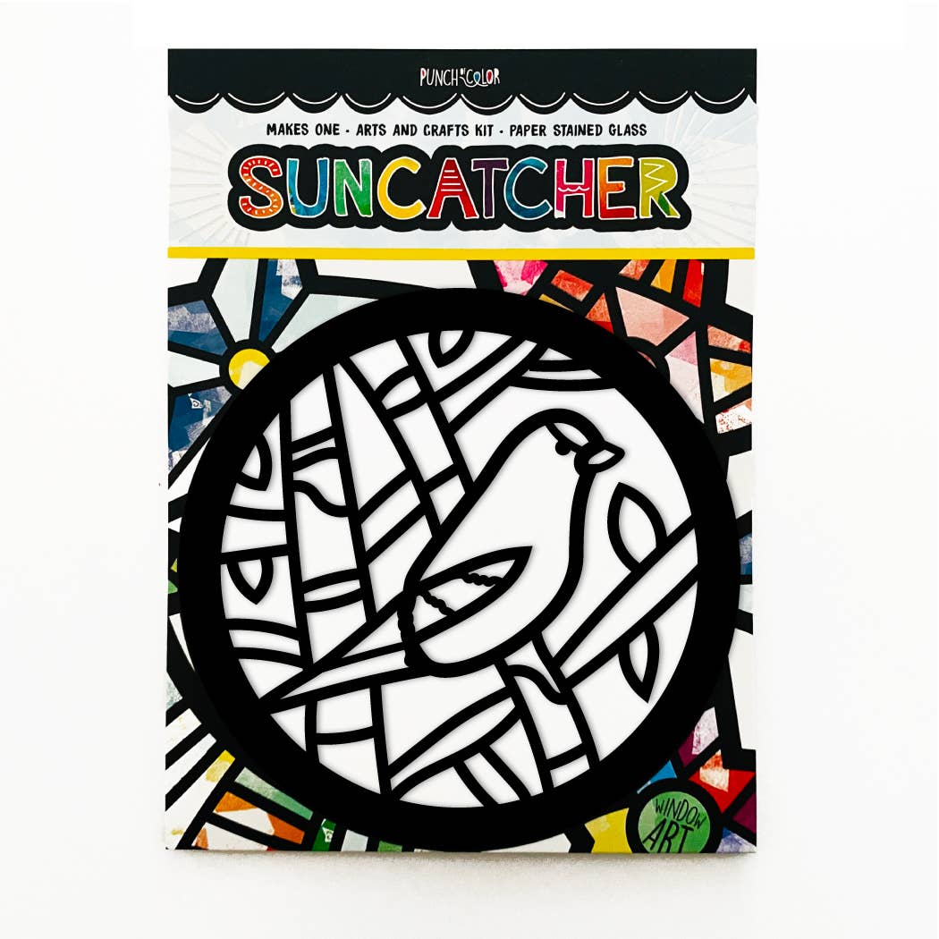 Finch Bird Paper Suncatcher Craft Kit