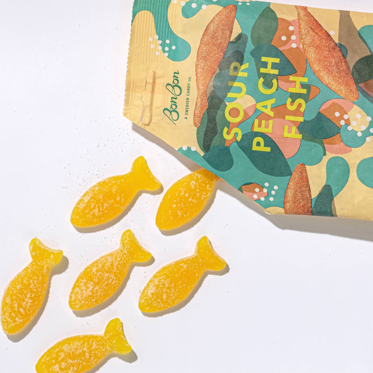 Sour Peach Fish Candy