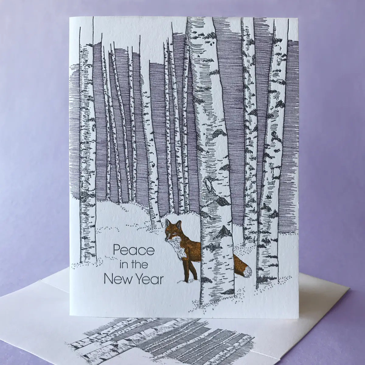 Birch  Peace in the New Year Card