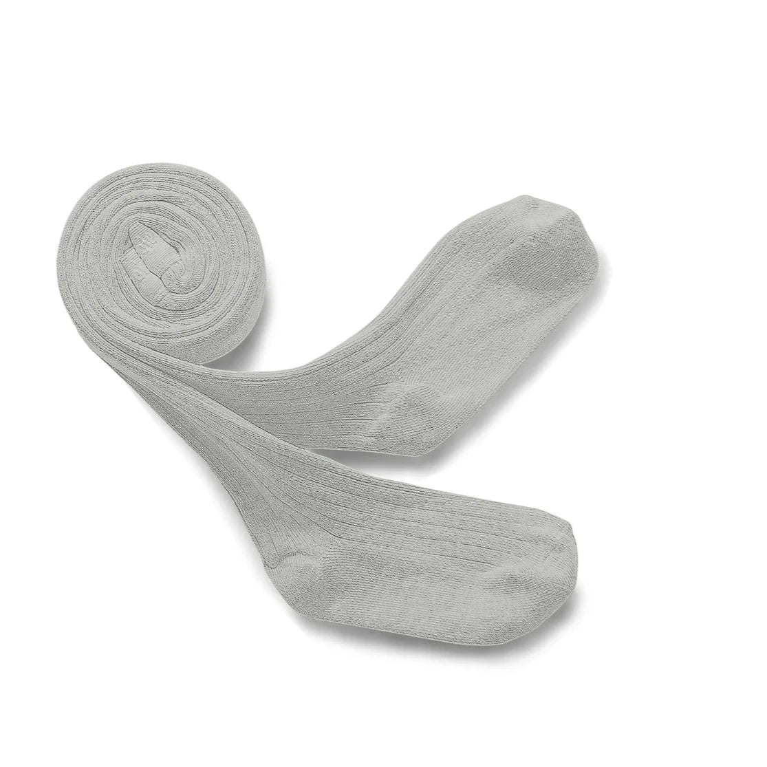 Pair of gray tights on a white background