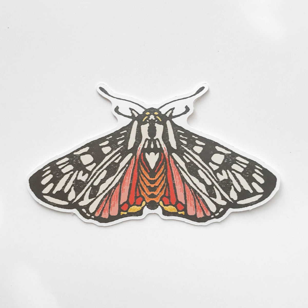 Grammia Tiger Moth Butterfly Sticker