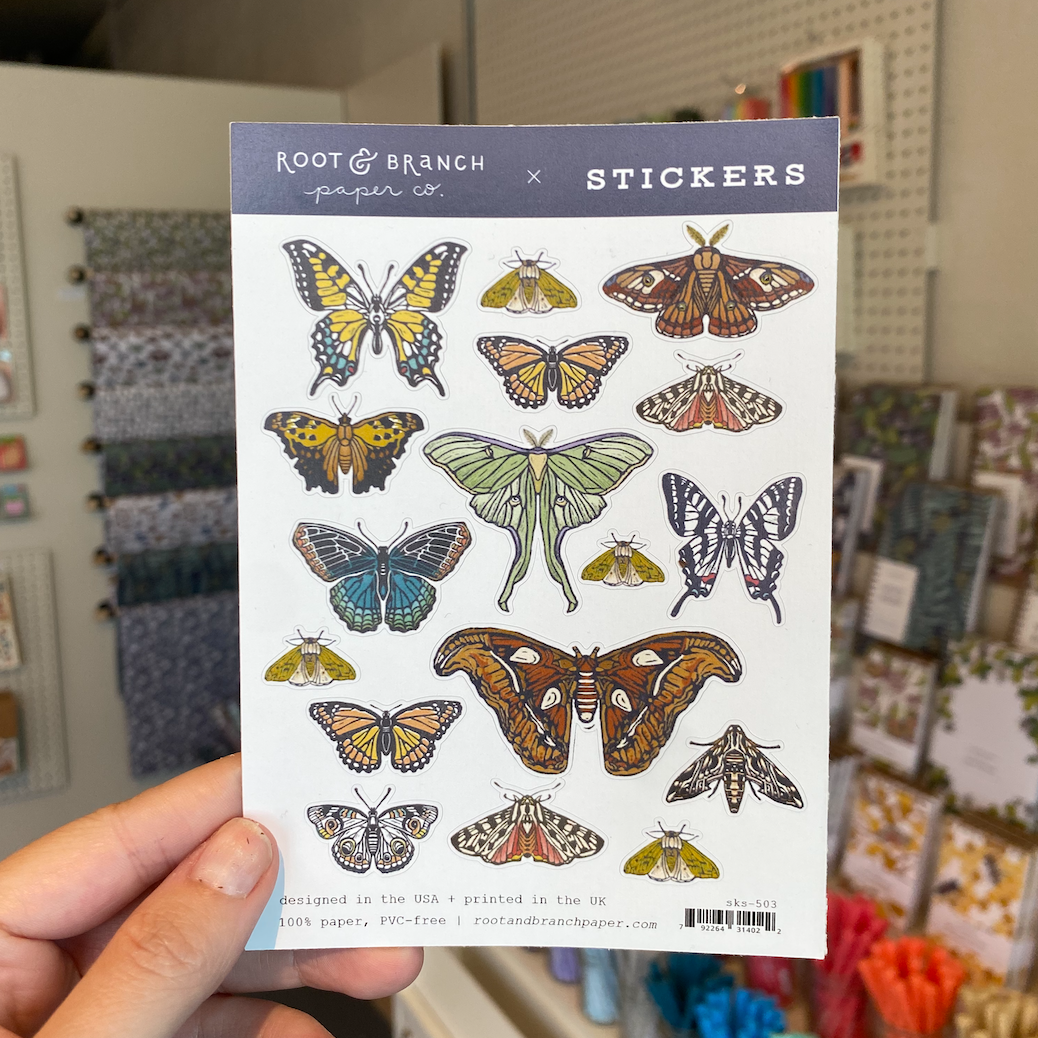 Butterflies + Moths Sticker Sheet