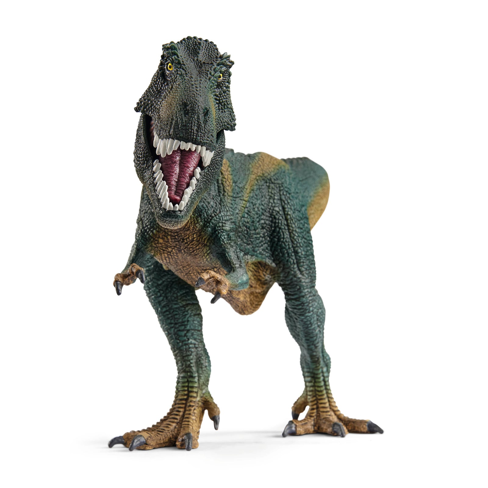Dinosaur toy figure on a white background