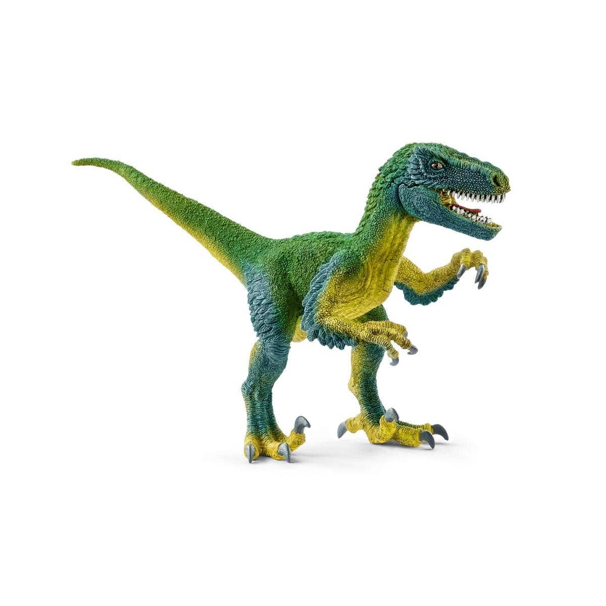 Toy dinosaur figure on a white background