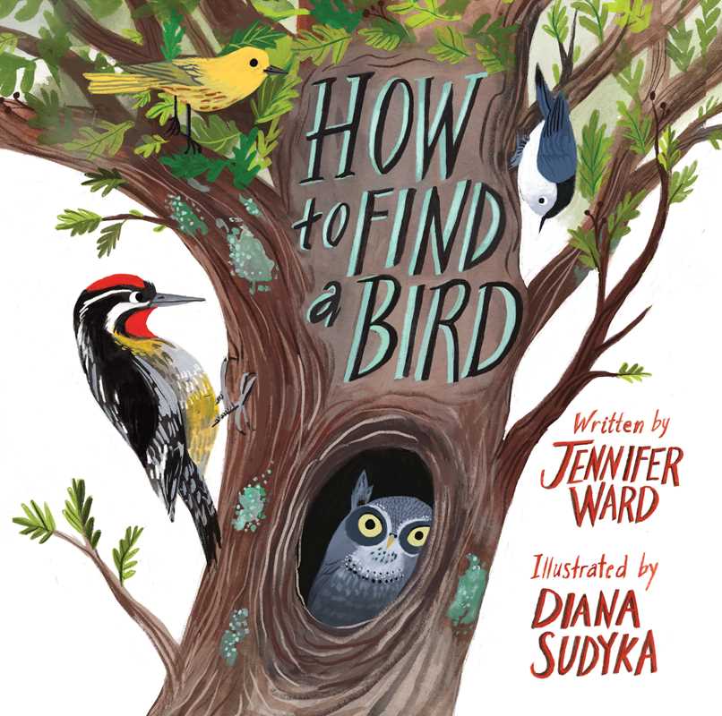 Book cover of 'How to Find a Bird' with birds and an owl in a tree.