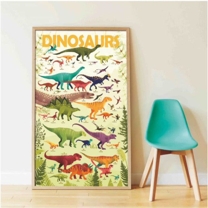 Dinosaur Sticker Poster Set
