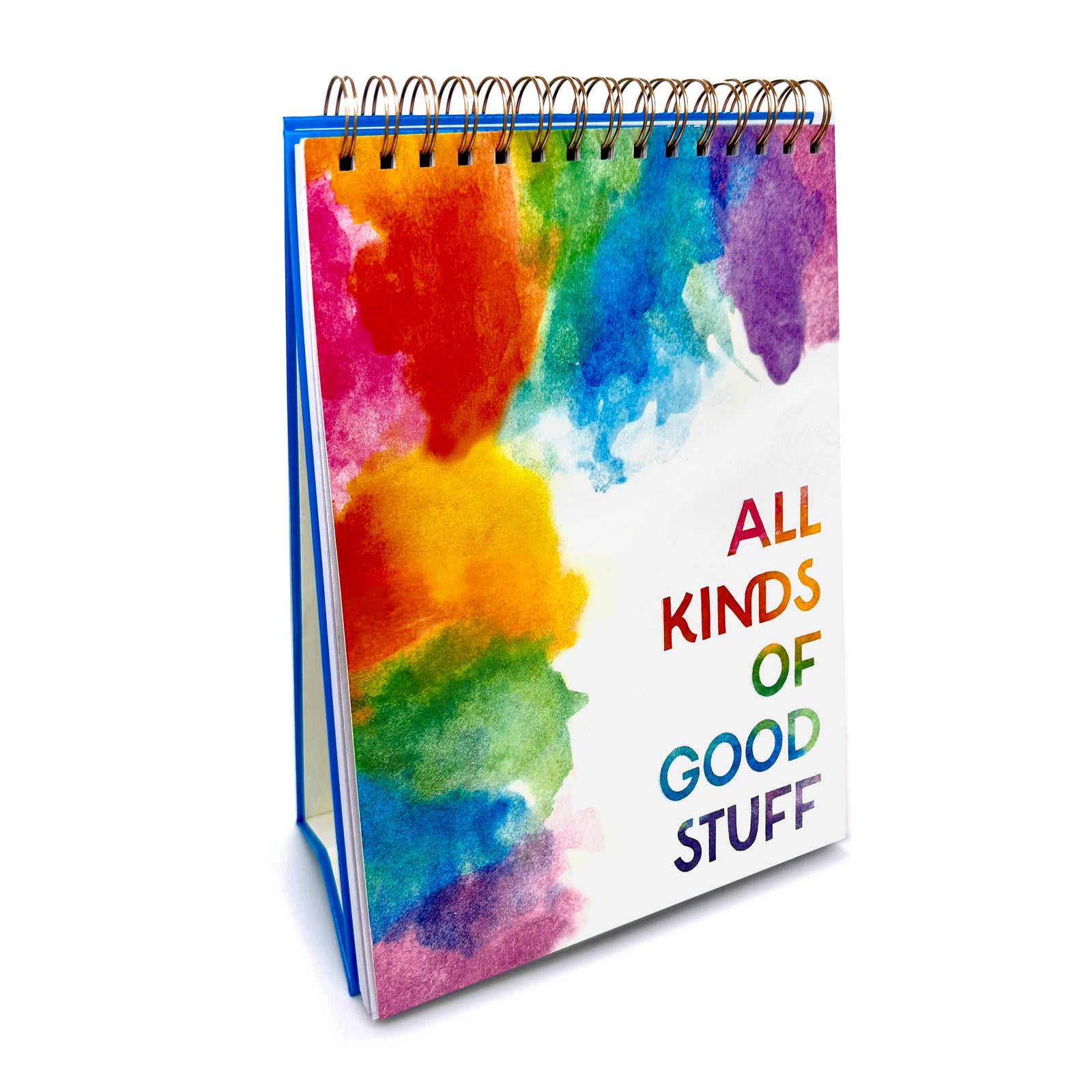Colorful watercolor pad with 'Artist Easel' branding and text on a white background