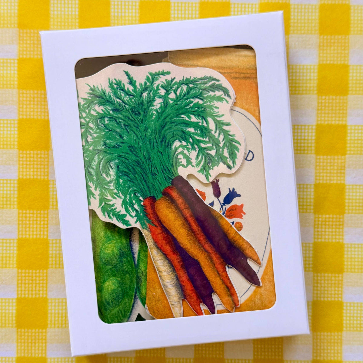 Farmers Market Finds Die-Cut Greeting Card Set