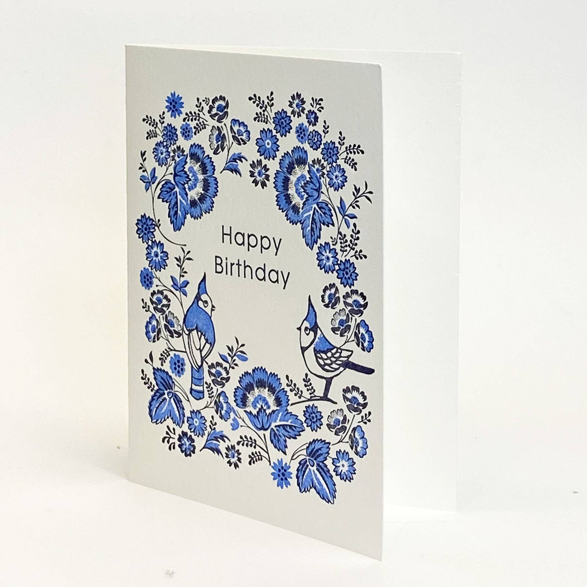 Bluejay Happy BD Letterpress Card