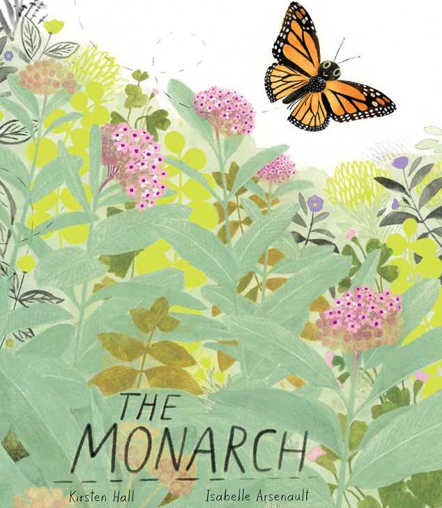 Book cover of 'The Monarch' with a butterfly and floral design.