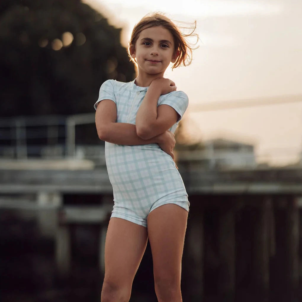 Short Sleeve Rashguard Swimsuit