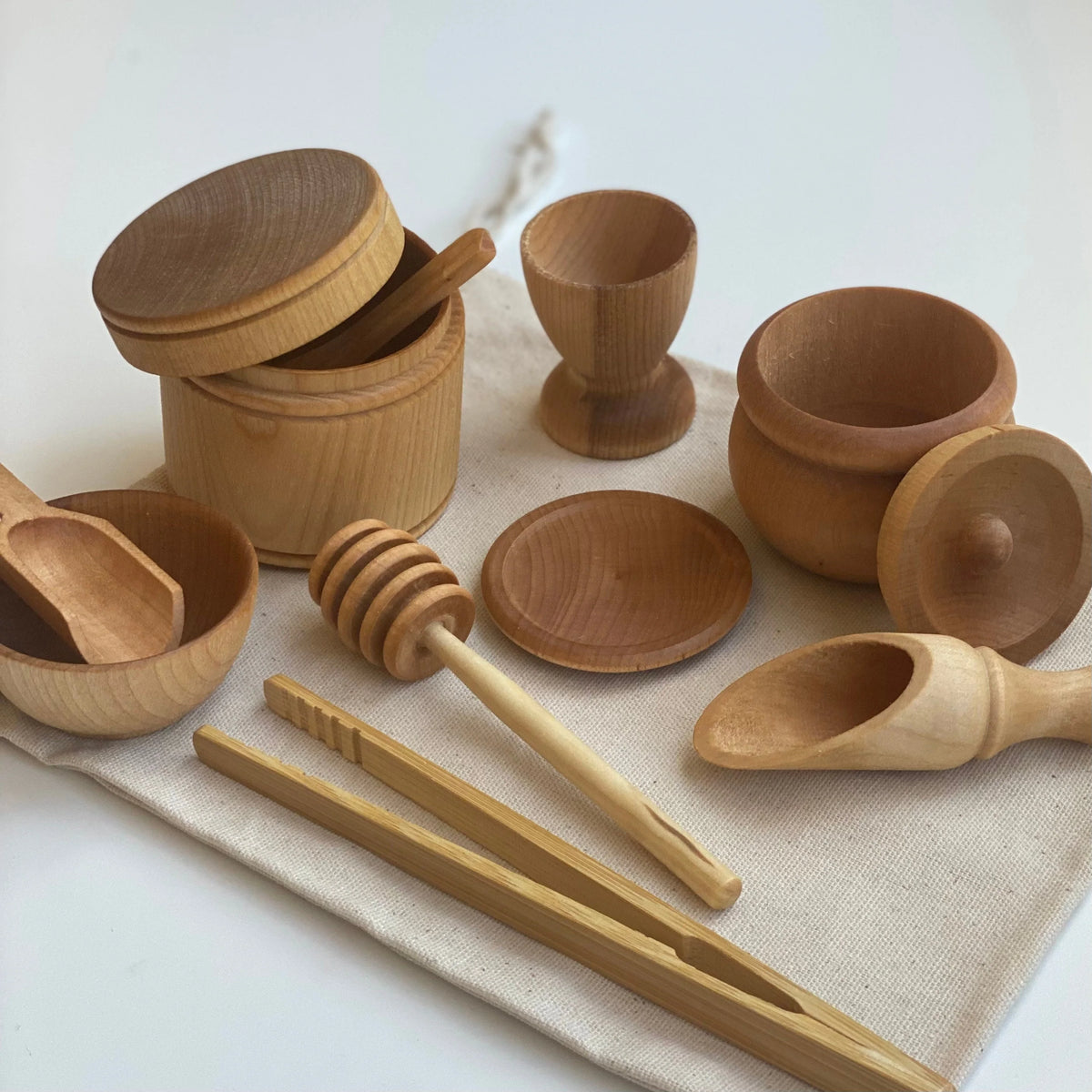 Wooden Sensory Bin Tool Kit