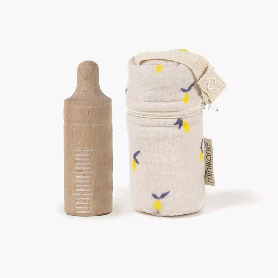 Doll Feeding Bottle  Lemon Print