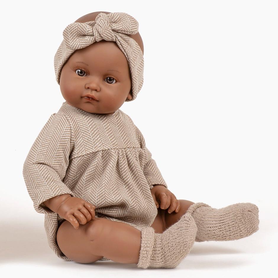 Augustine Doll with romper and headband