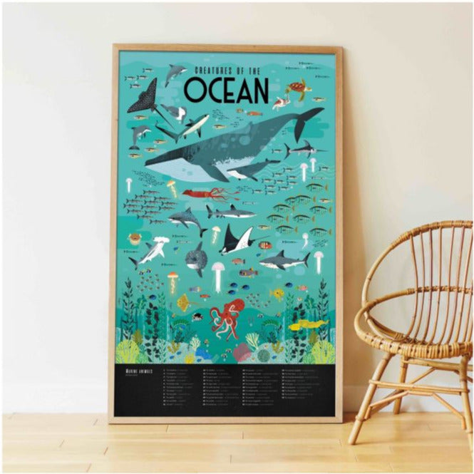 Ocean Sticker Poster Set