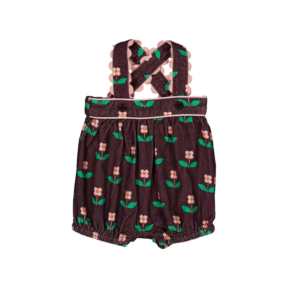 Balloon Baby Overall Flora Chocolate