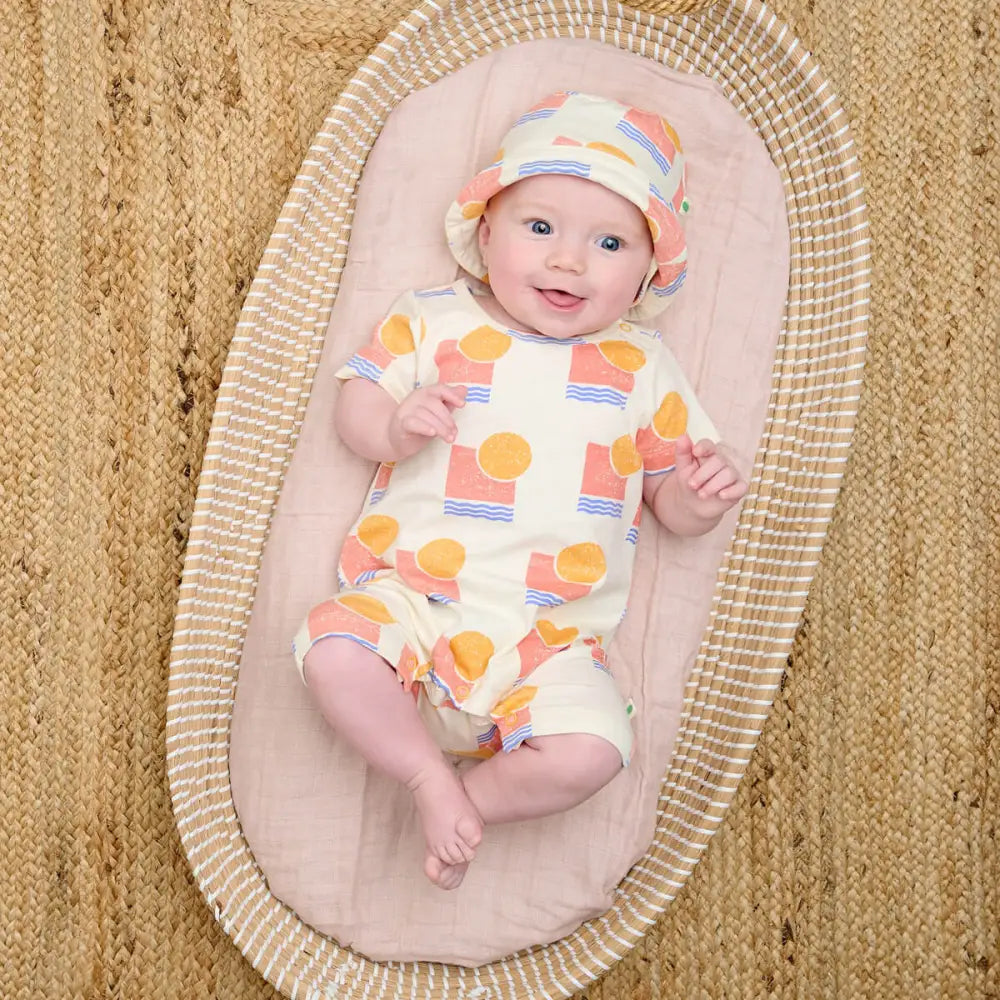 Skiff - Sunset Jersey Baby &amp; Toddler Shorty Playsuit