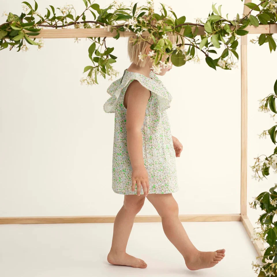 Bright Floral Organic Cotton Dress