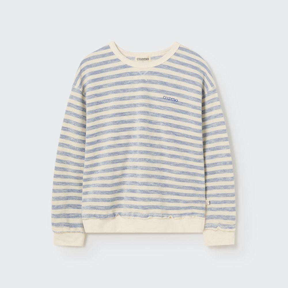 Organic Thin Striped Sweatshirt