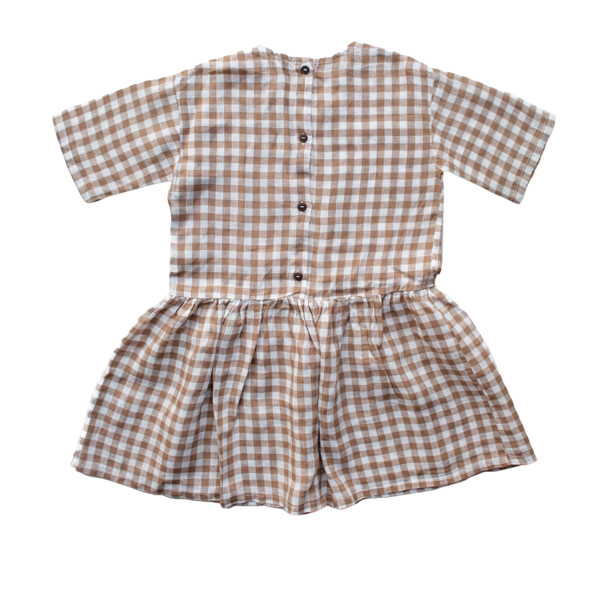 The Lily Dress Bronze Gingham